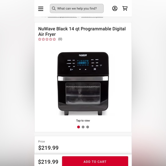 Black Programmable Digital Air Fryer Used twice - Picture 1 of 1